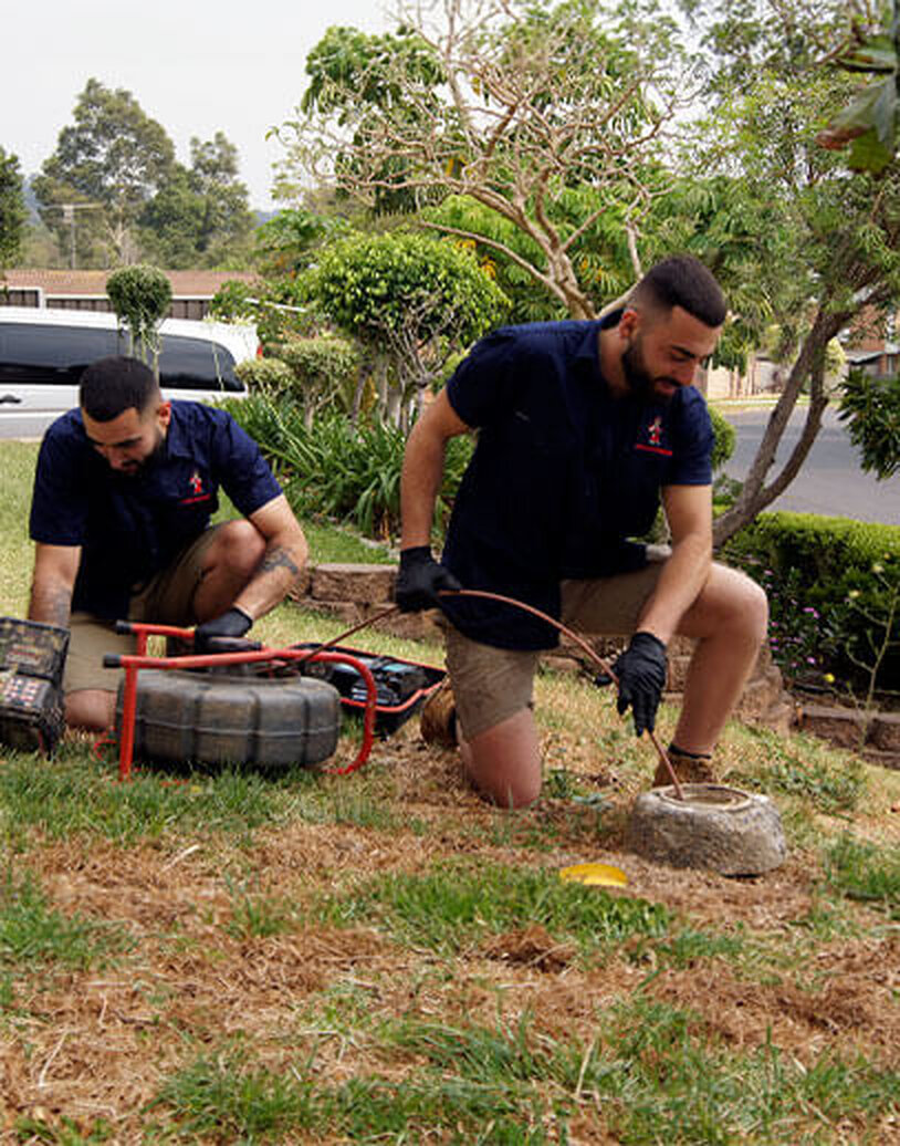 Fixed Today plumbers clearing a blocked drain