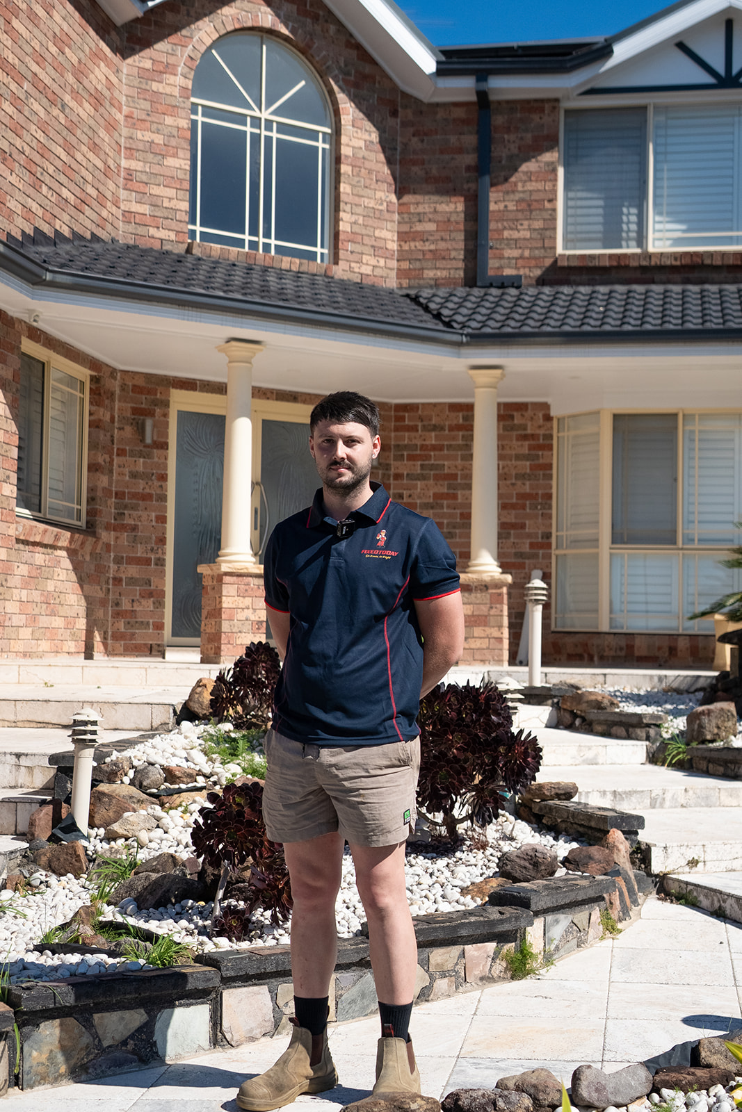 Fixed Today plumber arriving at a Sydney home